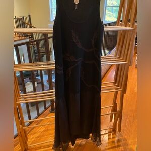 Qi Cashmere Black Sleeveless Party Dress